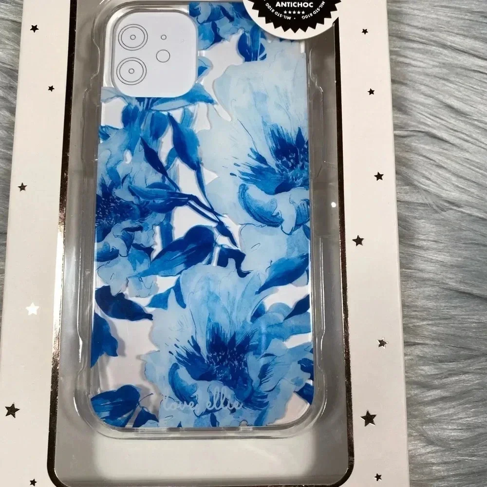 Love Ellie Blue Floral Pattern iPhone Case